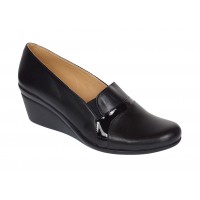 Marimea 35 Pantofi dama, din piele naturala cu platforme de 5cm LP14NBOX